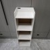 Meteorleg Modern White Wooden Bookcase with Multiple Shelves, Freestanding Bookshelf for Home or Office Storage