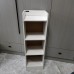 Meteorleg Modern White Wooden Bookcase with Multiple Shelves, Freestanding Bookshelf for Home or Office Storage