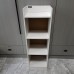 Meteorleg Modern White Wooden Bookcase with Multiple Shelves, Freestanding Bookshelf for Home or Office Storage